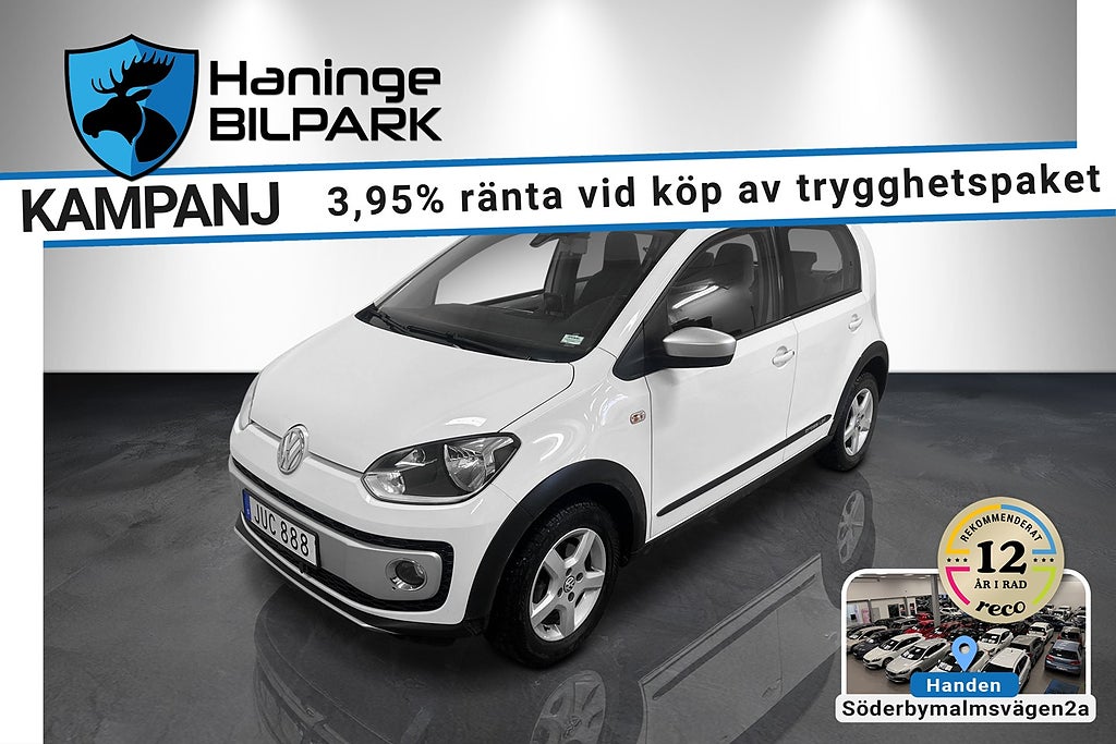 Volkswagen UP! 1,0MPI CROSS-UP! /P-SENSOR /MoK VÄRM /SUPERDEAL fr3,95%