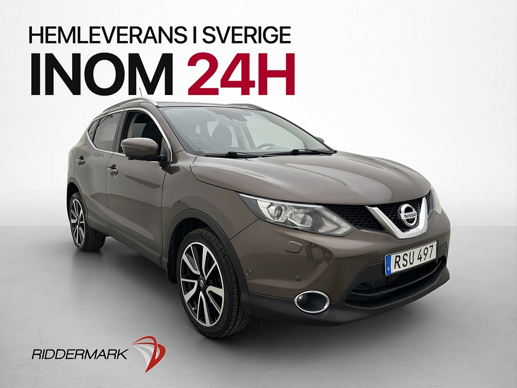 Nissan Qashqai 1.2 115hk Tekna Pano 360° Kamera Navi