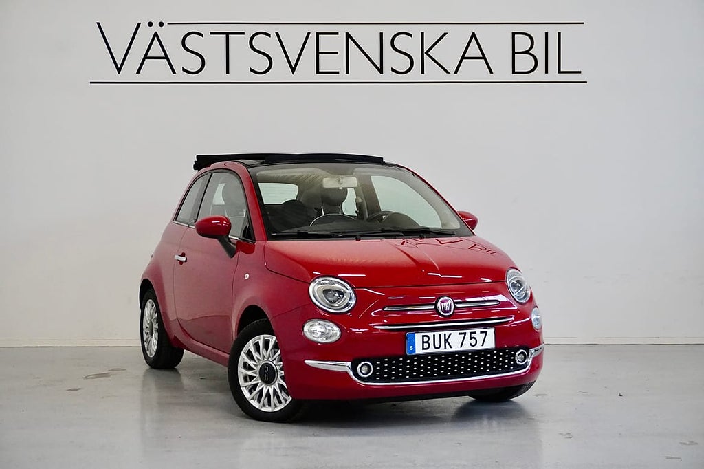Fiat 500C 1.2 Lounge/PDC/V-hjul