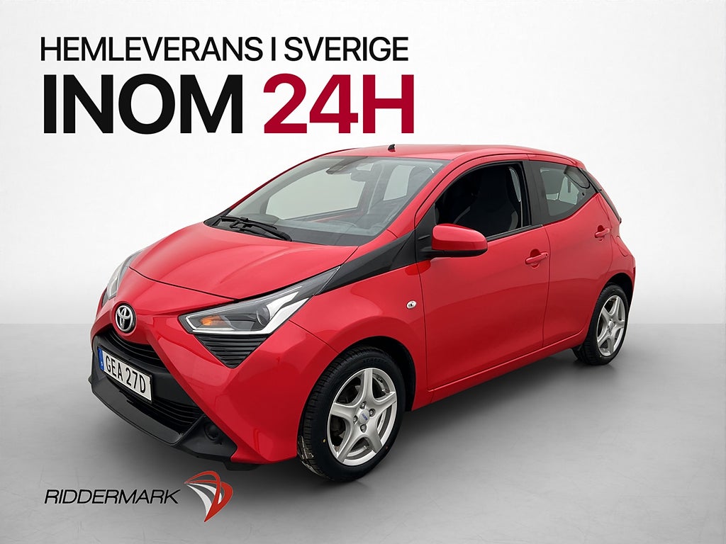 Toyota Aygo 1.0 X-PLAY 0,38l/mil Kamera ISOFIX Välskötk