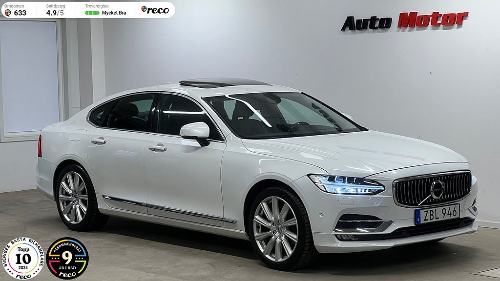 Volvo S90 D4 AWD Inscription 190hk Drag/Värmare/Taklucka/MOMS