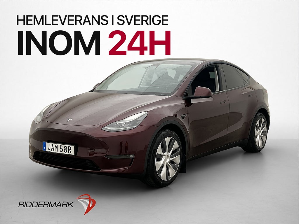 Tesla Model Y Long Range AWD Dragkrok Värmepump Svensksåld