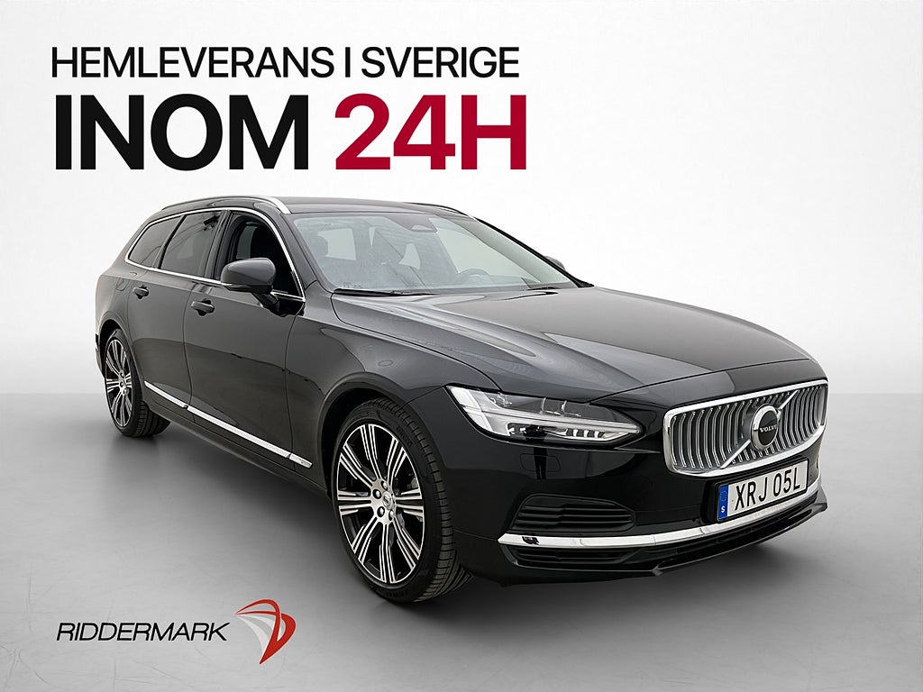 Volvo V90 Recharge T6 AWD 350hk Plus Bright Läder Drag