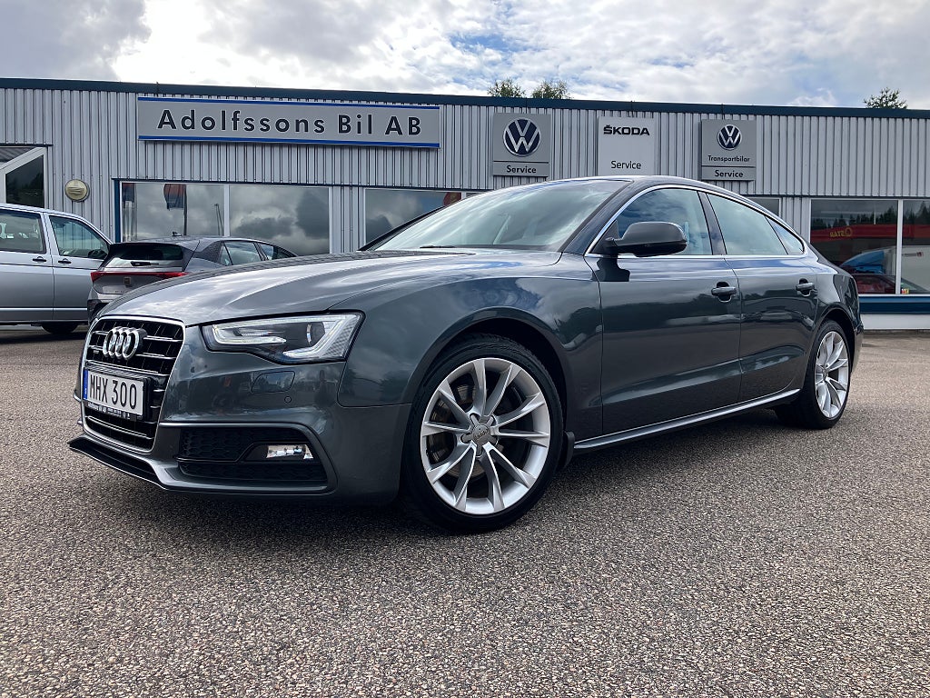 Audi A5 Sportback 2,0 TDI 190hk Quattro S-Line (Drag/Navi)