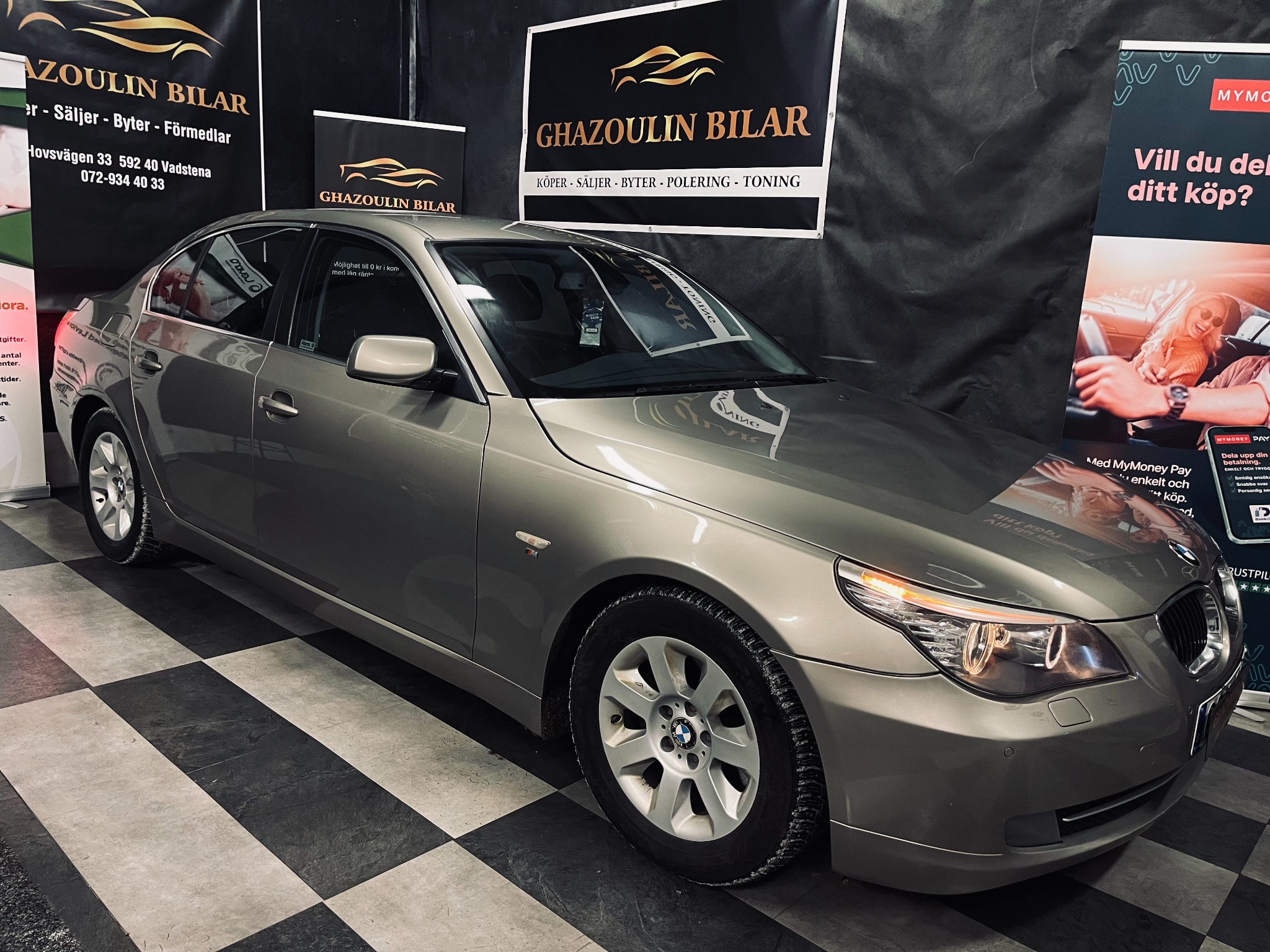BMW 525 i Sedan 218hk LÅGMILARE/DRAGKROK 2008, kuva 6/44
