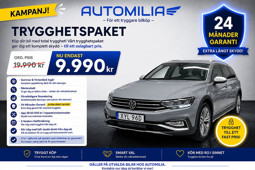 Volkswagen Passat Alltrack 2.0 TDI 4Motion KAMPANJ - 24 MÅN GARANTI - RÄNTERABATT