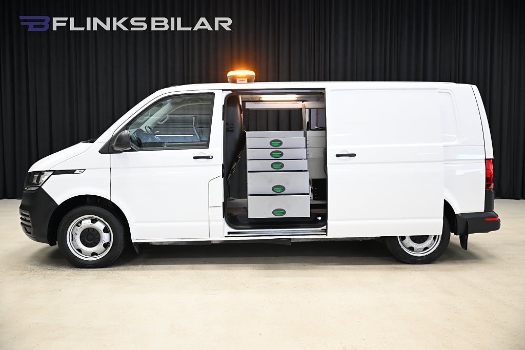 Volkswagen Transporter 4Motion DSG 199HK L2|Servicebil|Dubbeldörr|Inredd|SeUtr
