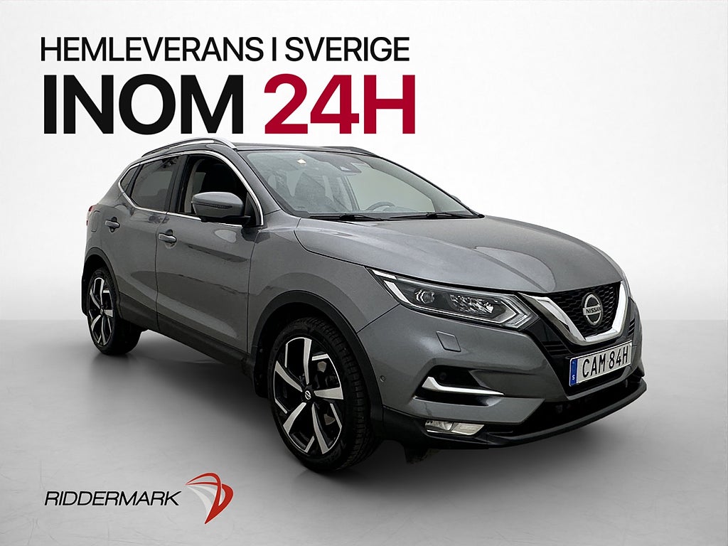 Nissan Qashqai 1.3 160hk Tekna Panorama 360°Kamera Navi Drag