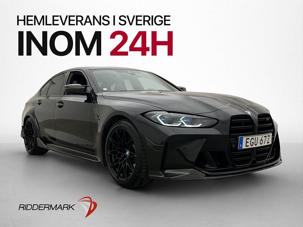 BMW M3 Competition xDrive Sedan 510hk Milltek Skalstolar PPF