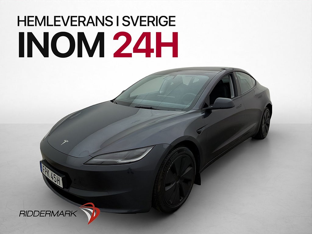 Tesla Model 3 Long Range AWD MOMS AP Pano Kamera Värme Skinn