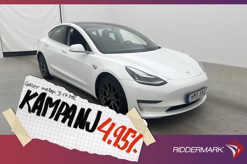 Tesla Model 3 Long Range AWD 440hk Autopilot 4,95% Ränta