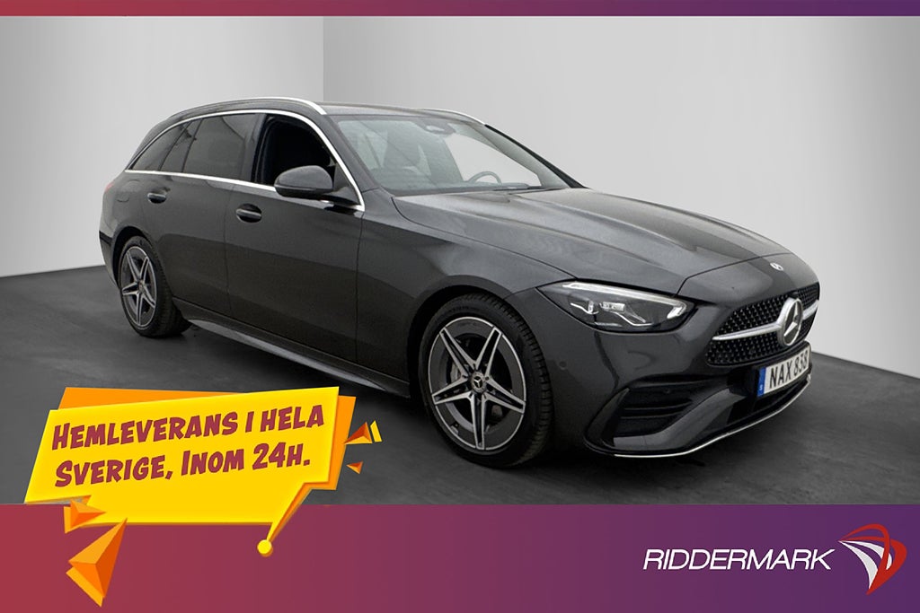 Mercedes-Benz C 200 T d 163hk AMG Line Värmare Kamera Drag