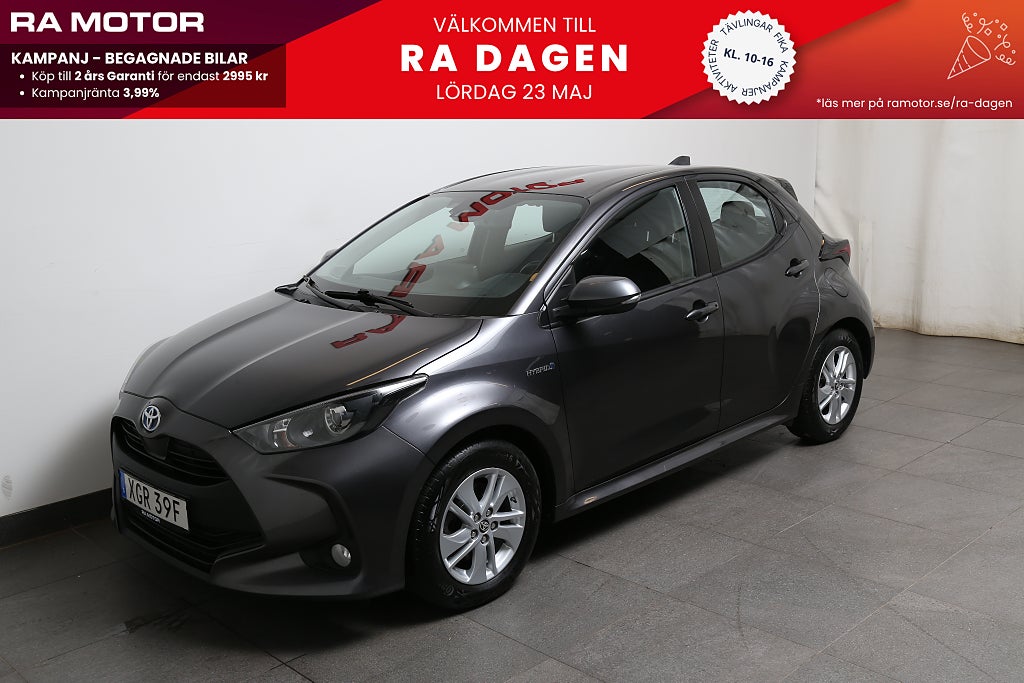 Toyota Yaris 1,5 VVT-i Hybrid CVT Active Kamera 1ägare Motorvärmare 2021