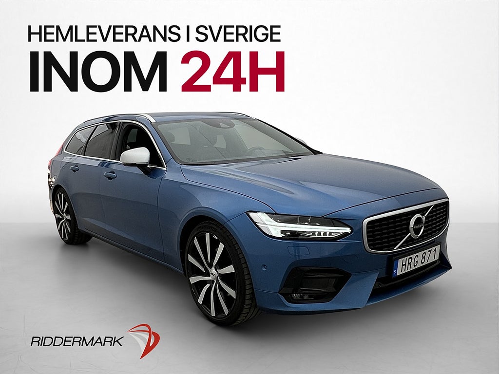 Volvo V90 D4 190hk AWD R-Design Kamera Värmare CarPlay Drag