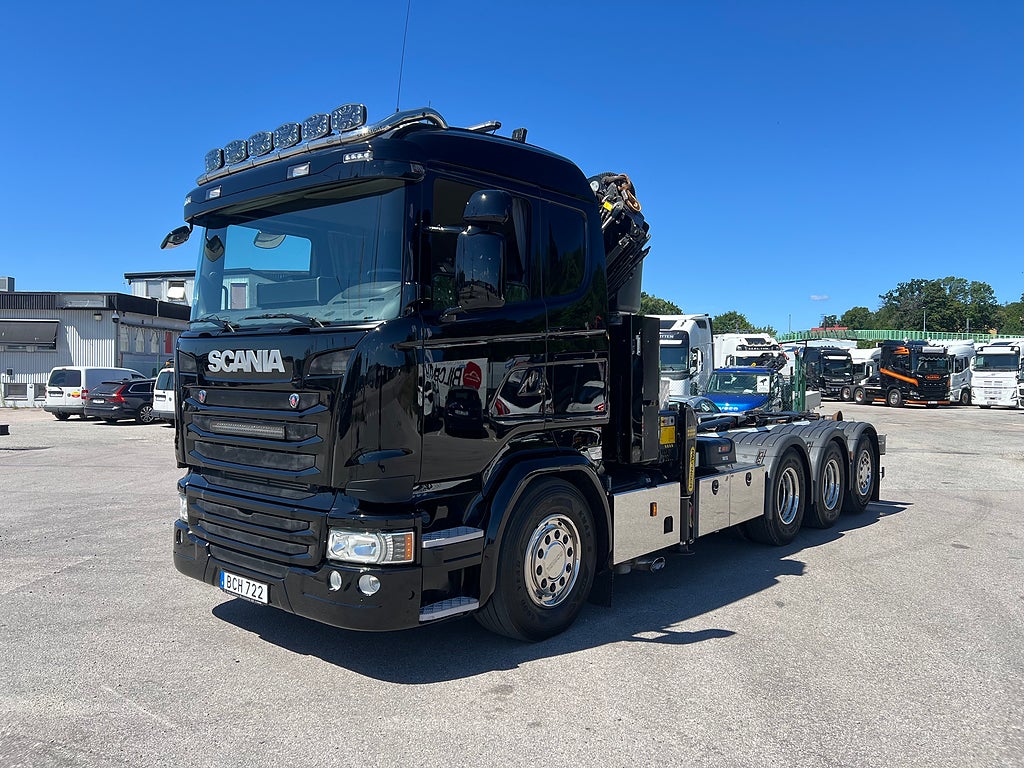 Scania R490 8x4*4 Tridem Kranväxlare, Palfinger 27002 Kran