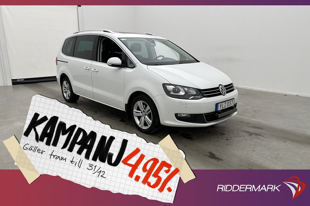 Volkswagen Sharan 2.0 TDI Premium Pano D-Värmare 4,95% Ränta