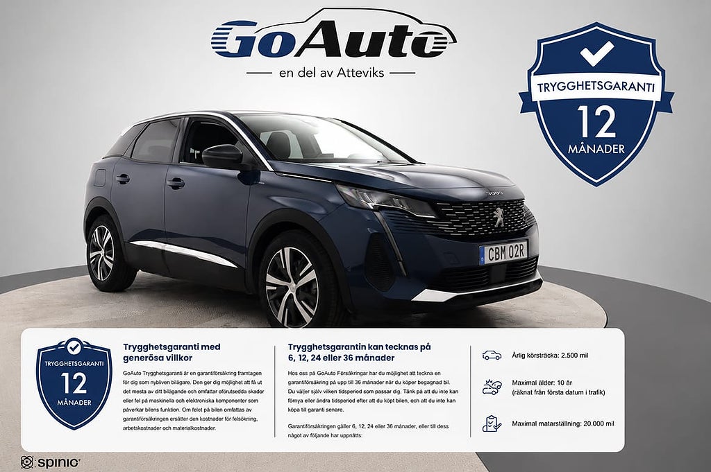 Peugeot 3008 Hybrid Allure 225 EAT 224hk Drag Backkamera...