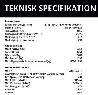 Transportbil - Flak Maxus T60 14 av 14