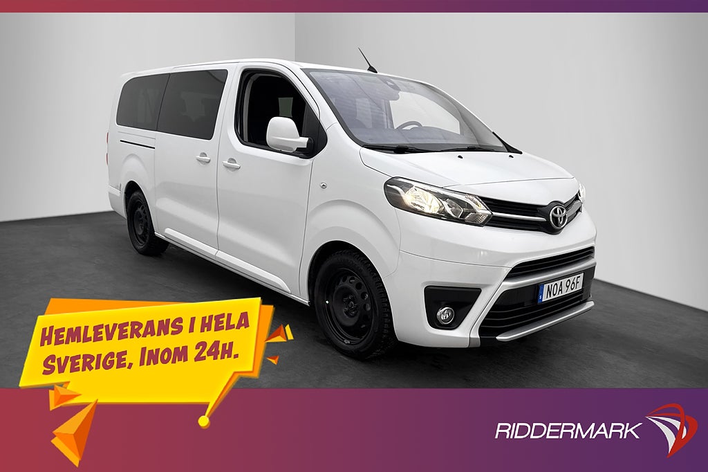 Toyota ProAce Verso Extra Lång 2.0 144hk PDC 9-Sits Moms