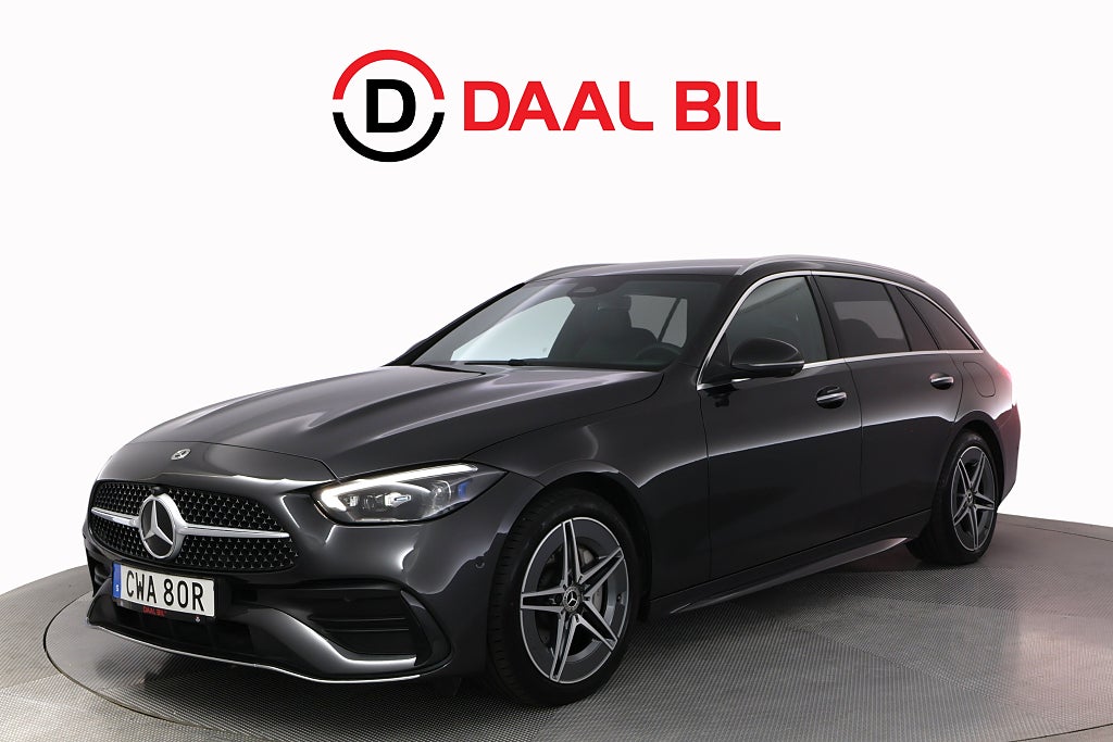 Mercedes-Benz C 300 T de 4M 313HK AMG P-VÄRM DRAG 360° NAVI APP-CON