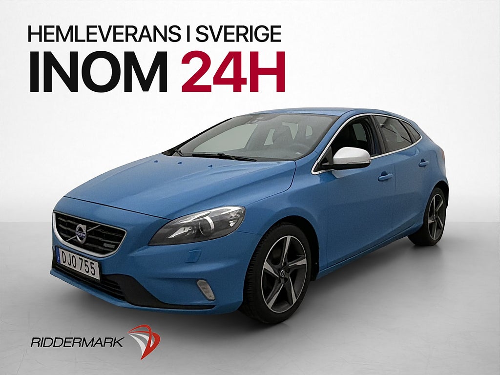 Volvo V40 D2 120hk R-Design VOC D-Värmare Kamera Skinn Drag