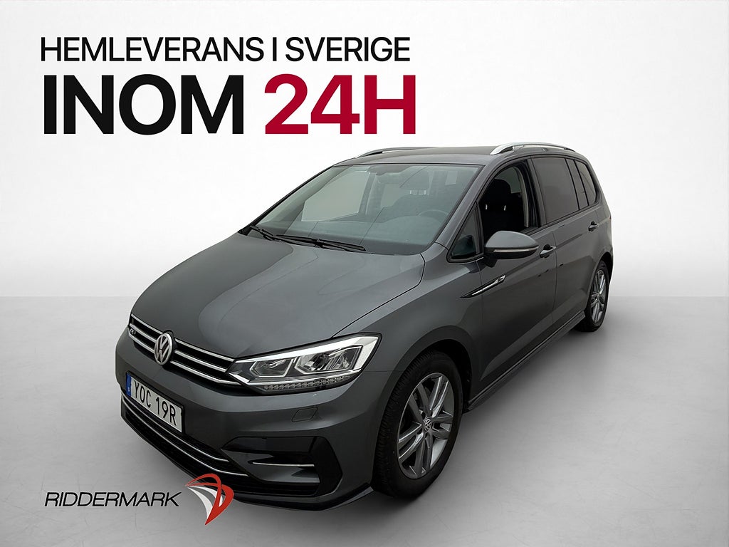 Volkswagen Touran 1.5 TSI R-Line 7-sits Kamera Drag Carplay