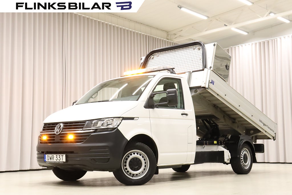 Volkswagen Transporter DSG 150HK Tippflak|Lågmil|Tipp|Moms