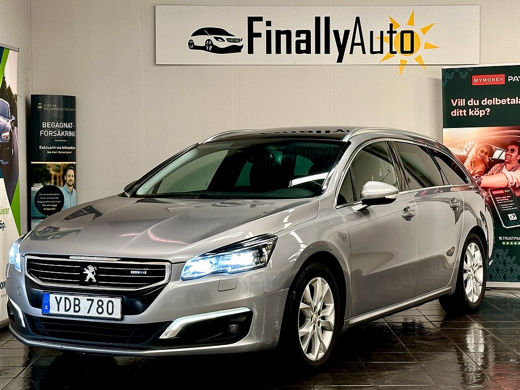 Peugeot 508 SW 1.6 BlueHDi. KAMREM BYT. DRAGKROK. GPS. PANORAMA 