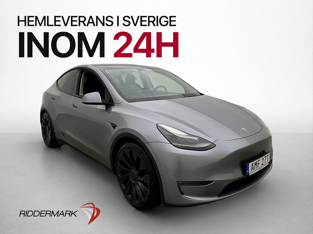 Tesla Model Y Performance AWD Drag MOMS Svensksåld