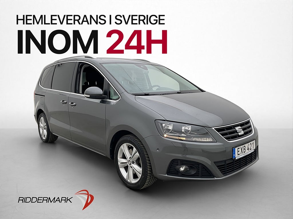 Seat Alhambra TDI 184hk 7-Sits El-Dörrar D-Värm Kamera Drag