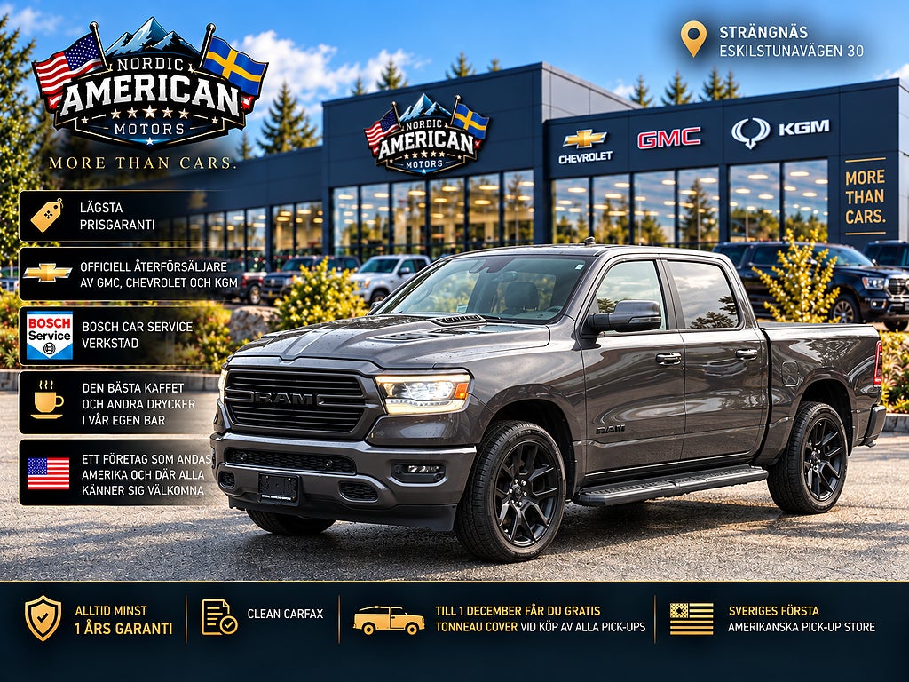 Dodge RAM 1500 1500 5.7 HEMI Fullutrustad - I LAGER- Låg skatt - Pano