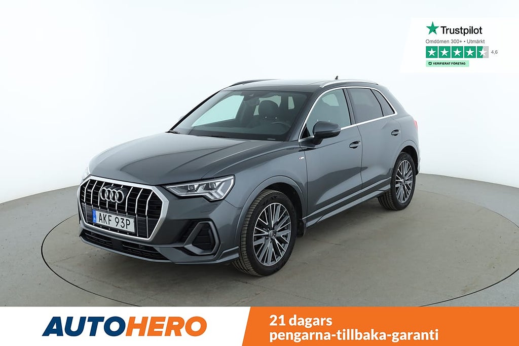 Audi Q3 45 TFSI quattro S Line / Panorama, CarPlay, Dragkrok, 360, B&O