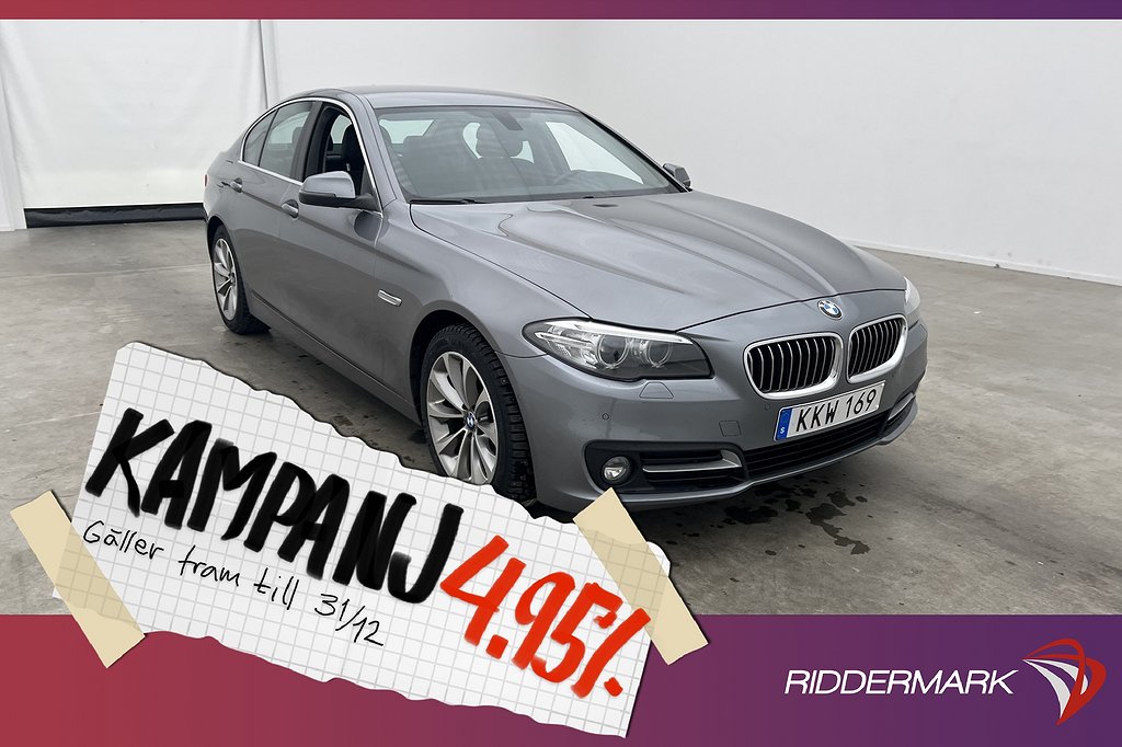 BMW 520 d 190hk xDrive HiFi Skinn 4,95% Ränta