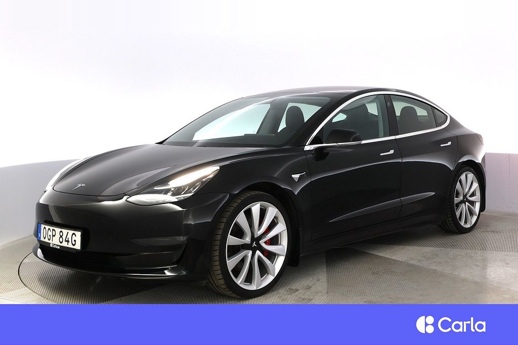 Tesla Model 3 Performance AWD Autopilot Pano V-Hjul 5,99 %