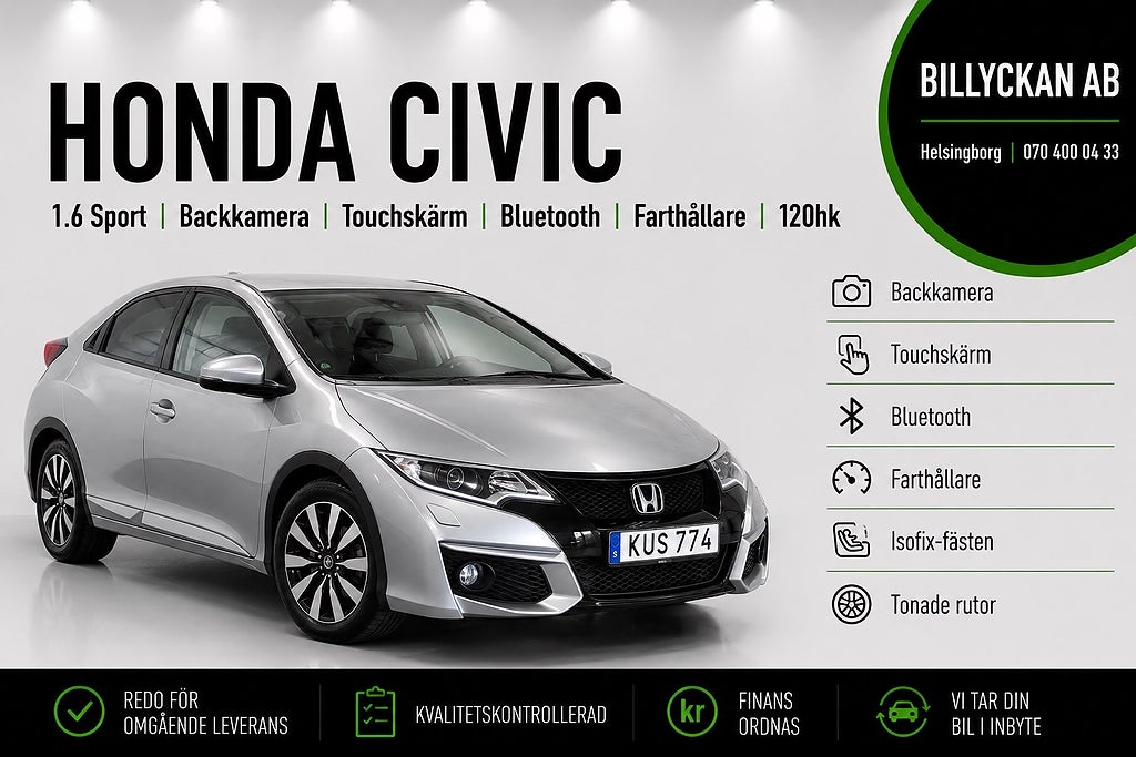Honda Civic 1.6 i-DTEC Sport Euro 5