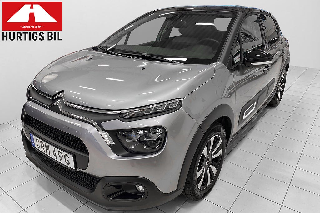 Citroën C3 110 HK/FL/Aut/Shine/P-Sensorer/Alufälg/