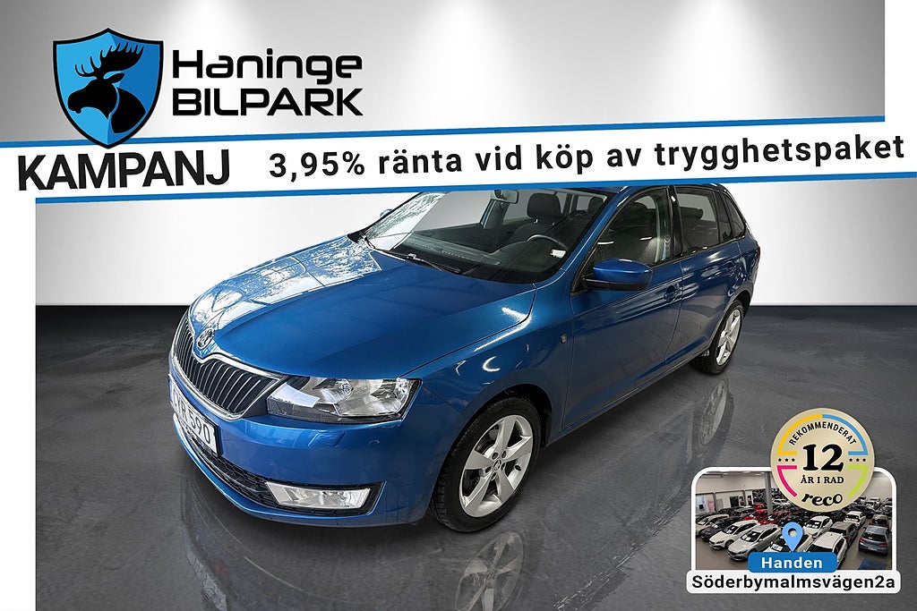 Skoda Rapid SB 1.2 TSI Plus /PDC /BT /LÅGMIL /SUPERDEAL fr3,95%