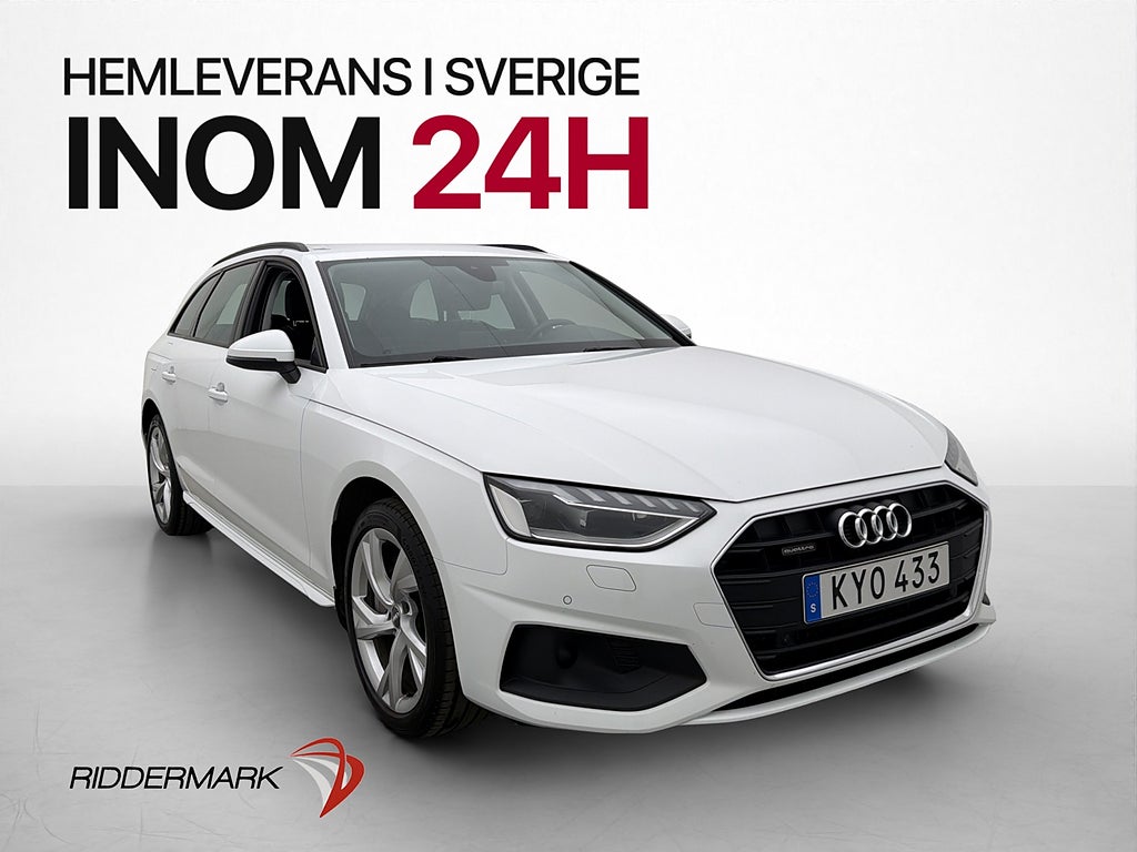 Audi A4 40 TDI quattro Värmare Drag Kamera Navi Rattvärme