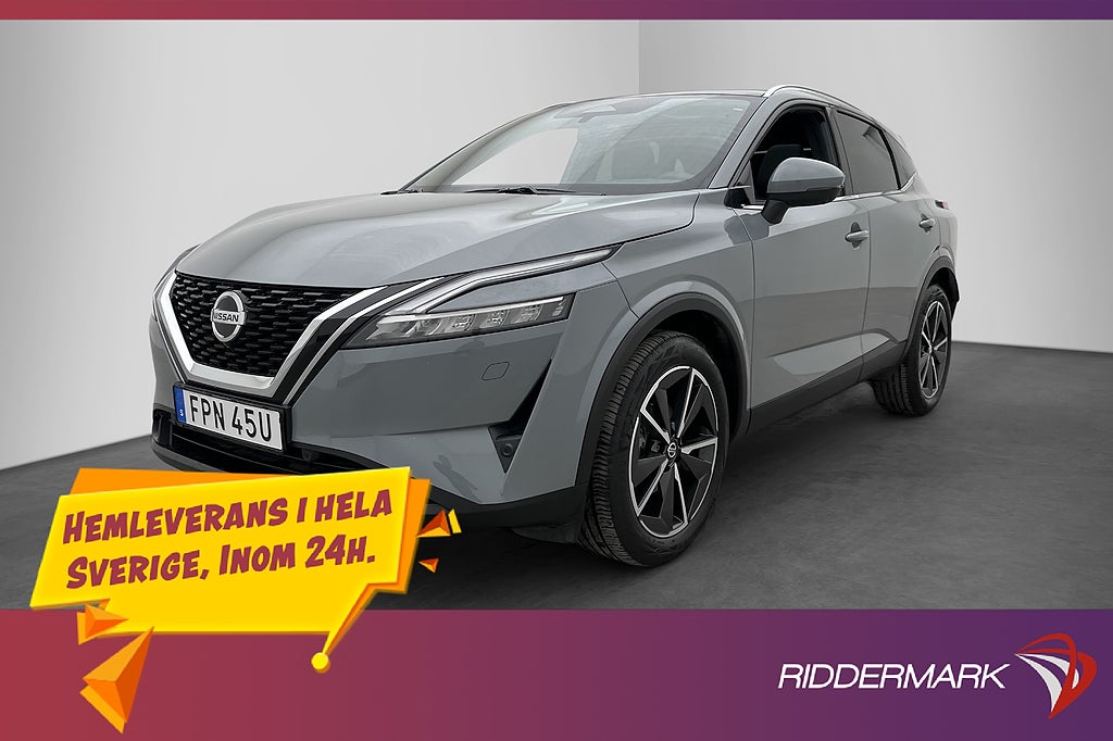 Nissan Qashqai 140hk Tekna Pano Cockpit HUD 360° Navi Skinn