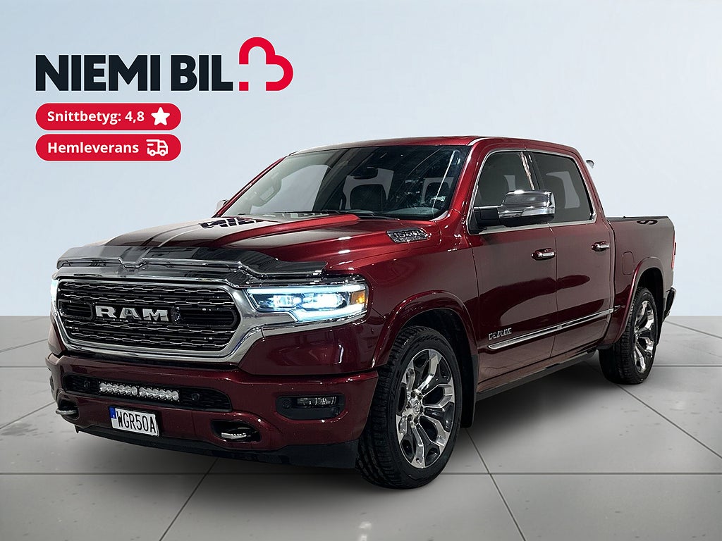RAM 1500 Dubbelhytt 5.7 V8 HEMI 4x4 LIMITED Pano 360° SoV MOMS