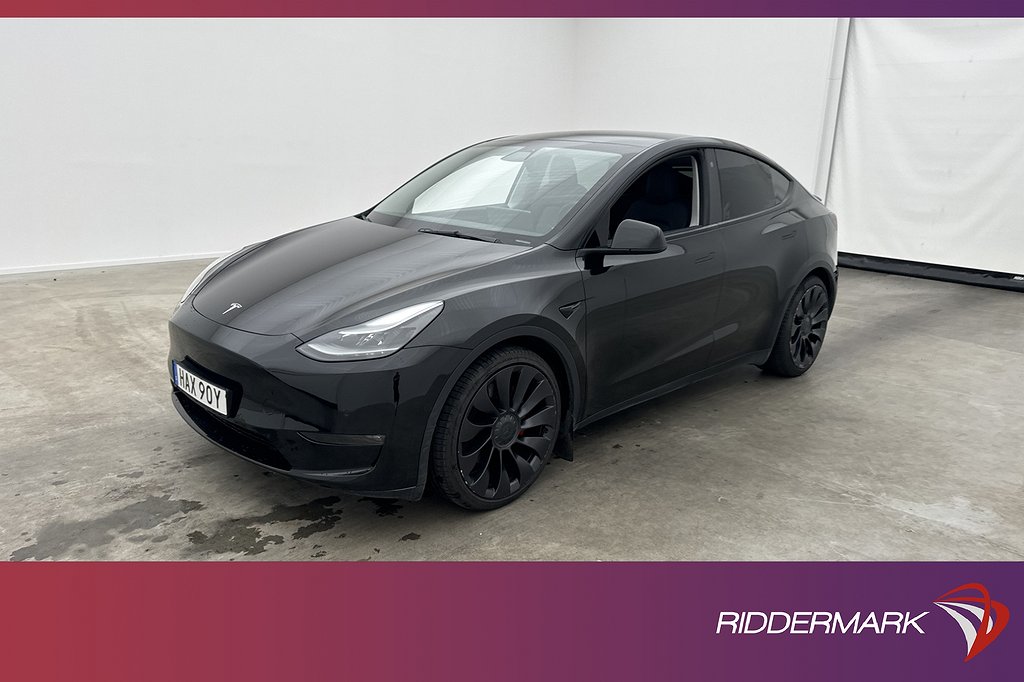 Tesla Model Y Performance Uppgraderad AP Pano Sv.Såld MOMS