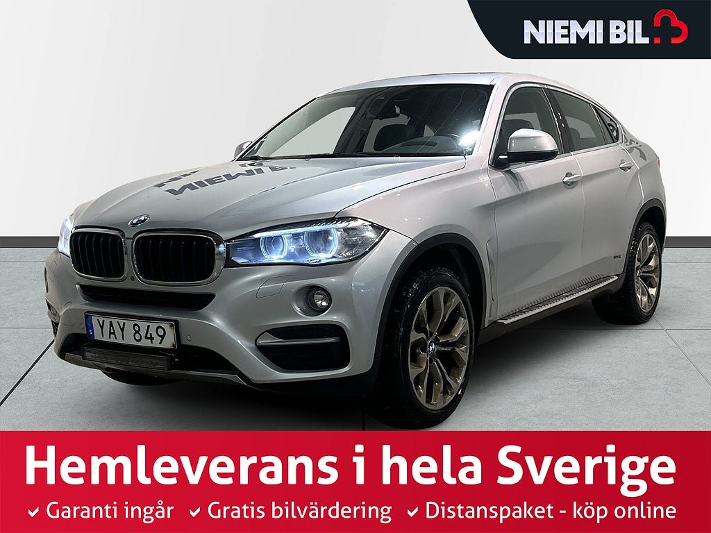BMW X6 xDrive30d Drag Dvärm GPS H/K Kamera 360° Pano SoV