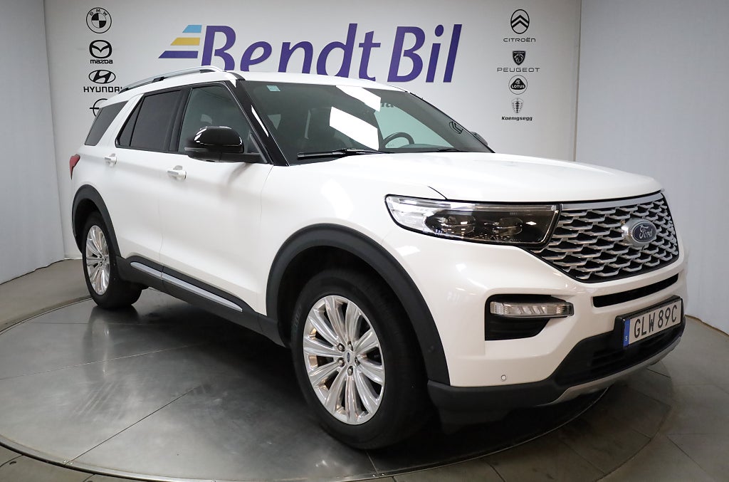 Ford Explorer PHEV 3.0 Platinum | Pano | Dragkrok