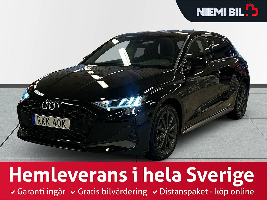 Audi A3 Sportback S Tronic Proline Kamera/SoV-däck/Låg skatt
