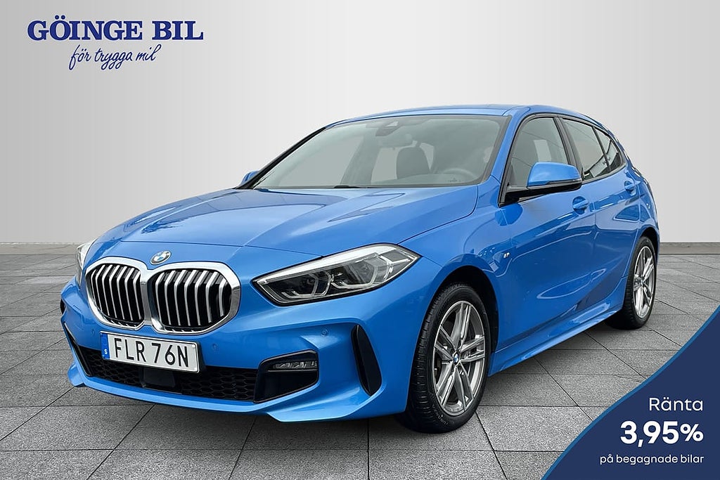 BMW 118 Steptronic 150hk M Sport Dragkrok Navi/ M Misano blå