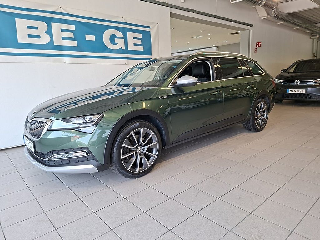 Skoda Superb Scout 2,0 TDI 190 DSG 4X4 Dragkrok Värmare