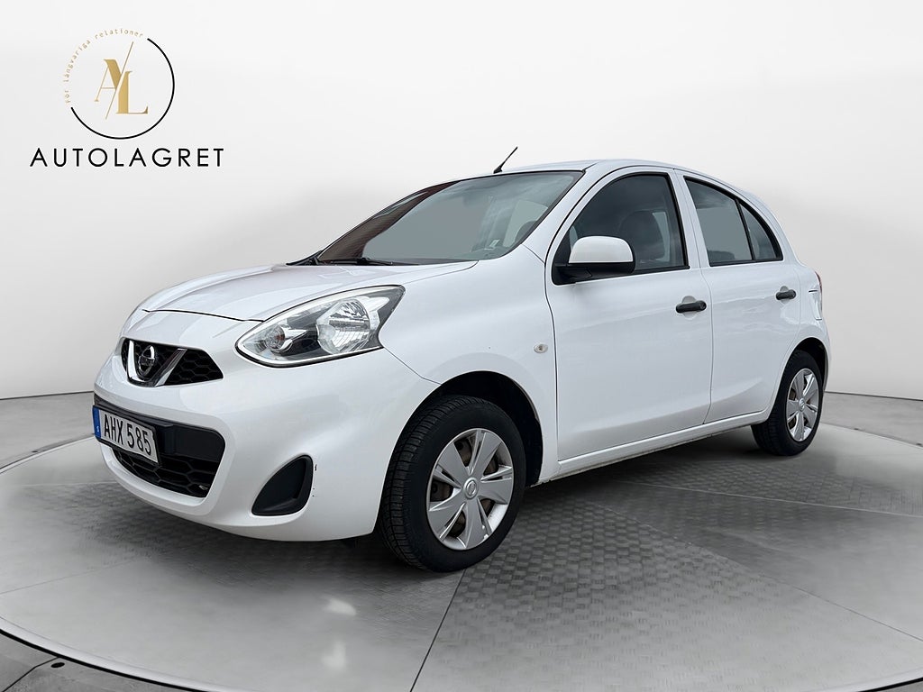 Nissan Micra 1.2 5-dörrar 80hk Välservad Lågskatt 0.5L/Milen AUX 