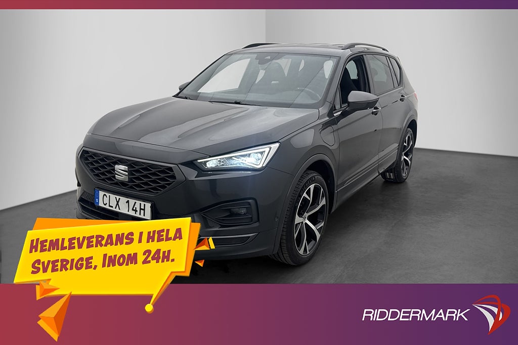 Seat Tarraco PHEV FR Drag Kamera CarPlay Cockpit Rattvärme
