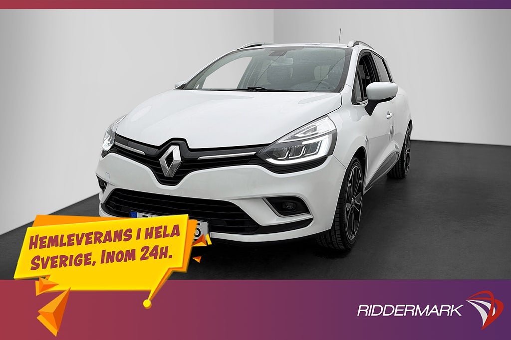 Renault Clio Sport Tourer 0.9 TCe 90hk Intens Navi Halvskinn