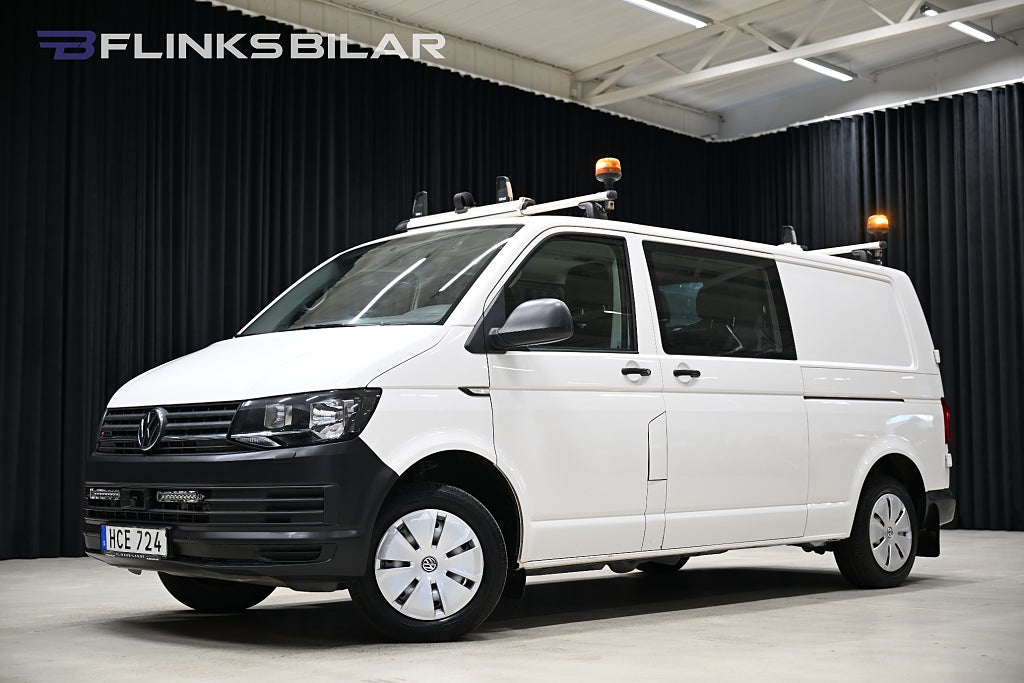 Volkswagen Transporter 4Motion 150HK L2 Dubbelhytt|Kombi|Dubbeldörr|V-Inredd